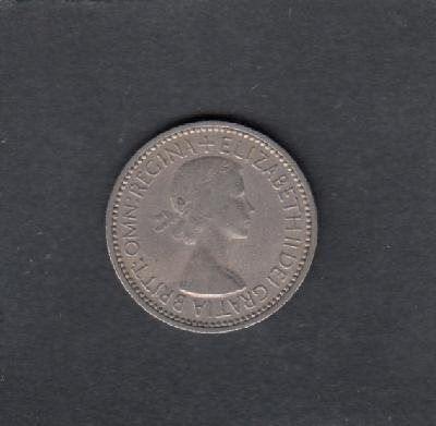 Beschrijving: 1 Shilling ELIZABETH II 